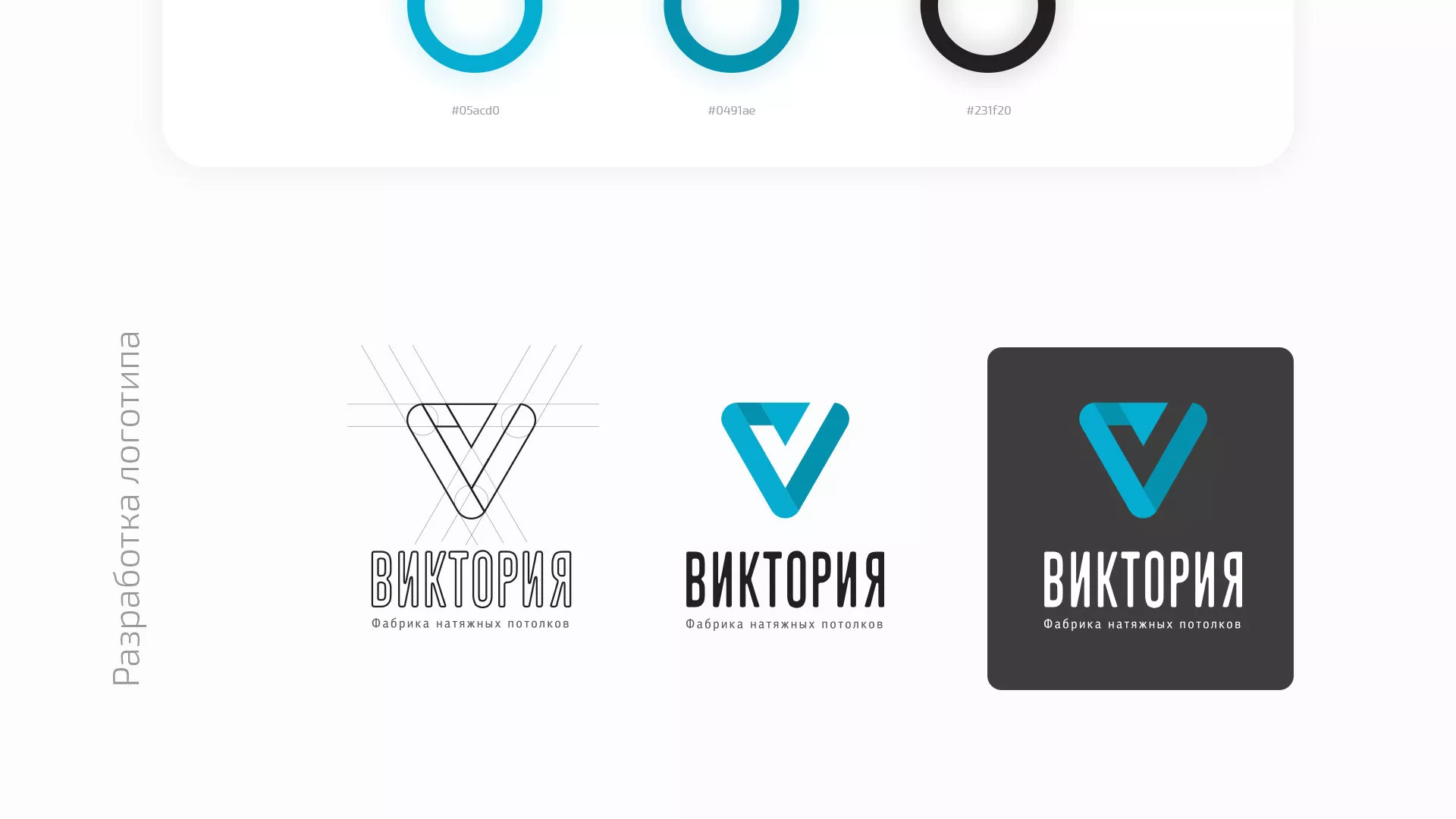 Разработка фирменного стиля компании по продаже и установке натяжных потолков в Эртиле